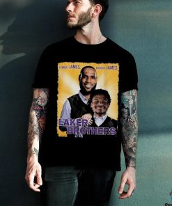 Lebron And Bronny Lakers Brothers T shirt