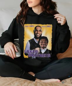 Lebron And Bronny Lakers Brothers T shirt