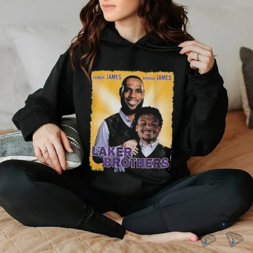 Lebron And Bronny Lakers Brothers T shirt