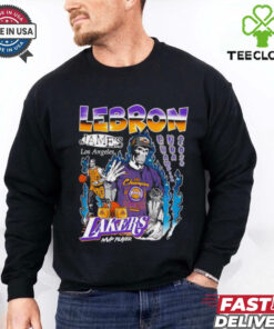 Lebron James Los Angeles Lakers Champion NBA 2020 skeleton shirt
