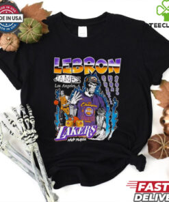 Lebron James Los Angeles Lakers Champion NBA 2020 skeleton shirt
