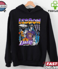 Lebron James Los Angeles Lakers Champion NBA 2020 skeleton shirt