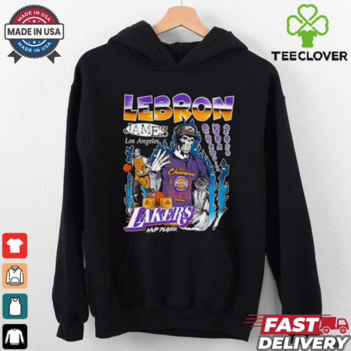Lebron James Los Angeles Lakers Champion NBA 2020 skeleton shirt