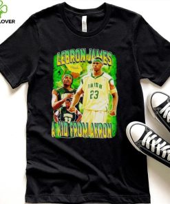 Lebron James a kid from Akron vintage shirt