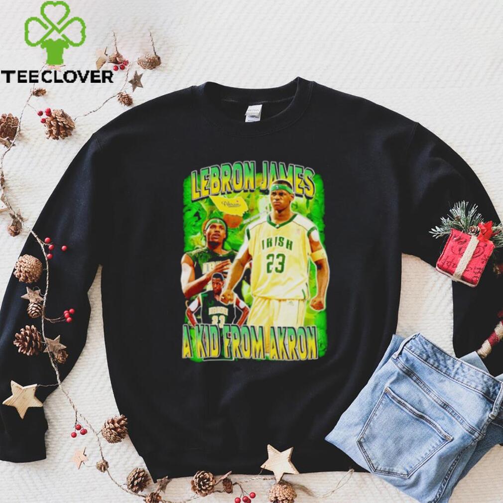 Lebron James a kid from Akron vintage shirt Lebron James a kid from Akron vintage shirt