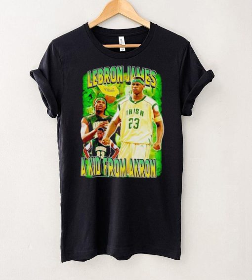 Lebron James a kid from Akron vintage hoodie, sweater, longsleeve, shirt v-neck, t-shirt