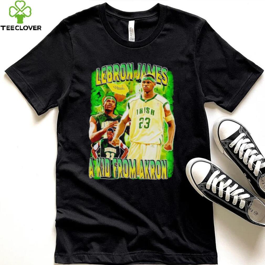 Lebron James a kid from Akron vintage shirt Lebron James a kid from Akron vintage shirt