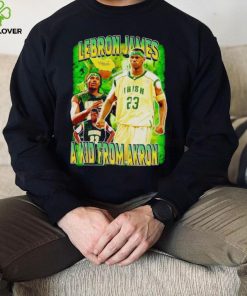 Lebron James a kid from Akron vintage shirt
