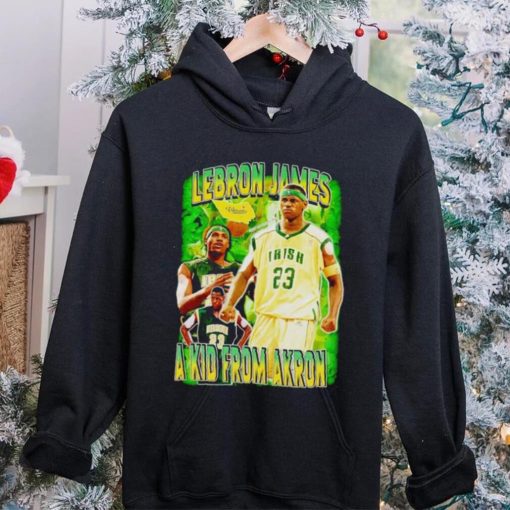 Lebron James a kid from Akron vintage hoodie, sweater, longsleeve, shirt v-neck, t-shirt