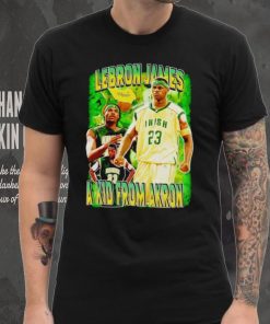 Lebron James a kid from Akron vintage hoodie, sweater, longsleeve, shirt v-neck, t-shirt