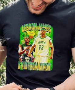 Lebron James a kid from Akron vintage shirt