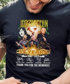 Led Zeppelin 55 Years 1968 2023 Signature Thank You For The Memories Shirt