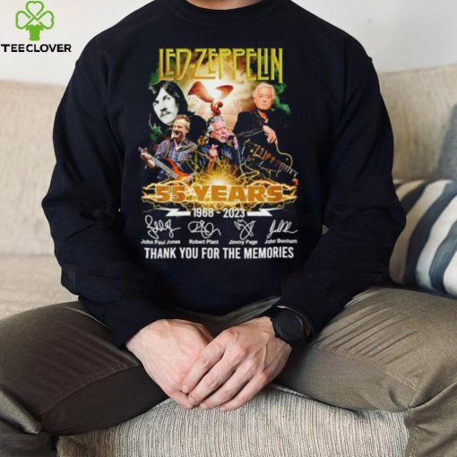 Led Zeppelin 55 Years 1968 2023 Signature Thank You For The Memories Shirt