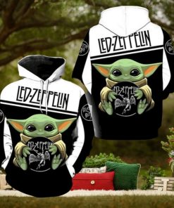 Led Zeppelin Baby Yoda Pullover Hoodie