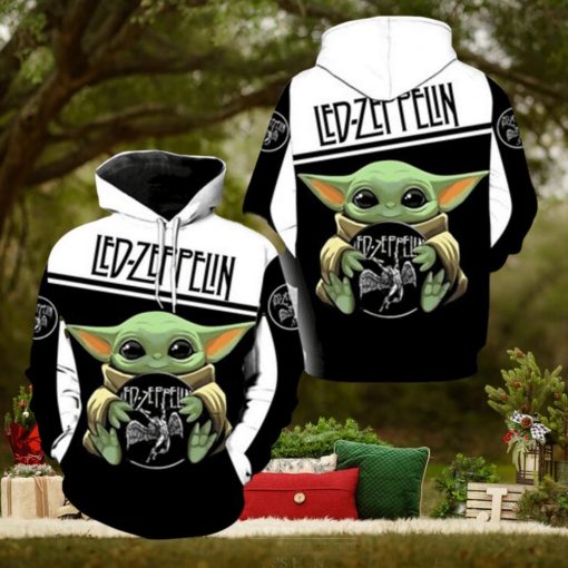 Led Zeppelin Baby Yoda Pullover Hoodie