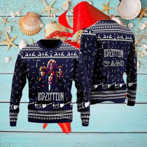 Led Zeppelin Band 3D Printed Ugly Christmas Sweater Nice Gift For Everyone