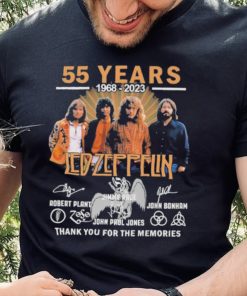 Led – Zeppelin 55 years of 1968 – 2023 thank you for the memories signatures shirt