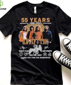 Led – Zeppelin 55 years of 1968 – 2023 thank you for the memories signatures hoodie, sweater, longsleeve, shirt v-neck, t-shirt