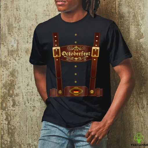 Lederhosen Suspenders Tee Oktoberfest Bavarian Munich Beer T Shirt