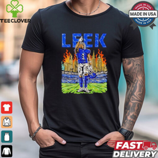 Leek Malik Nabers New York Giants cartoon graphic shirt