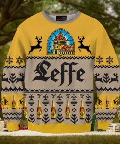 Leffe Blonde 3D Print Fun Christmas Sweater