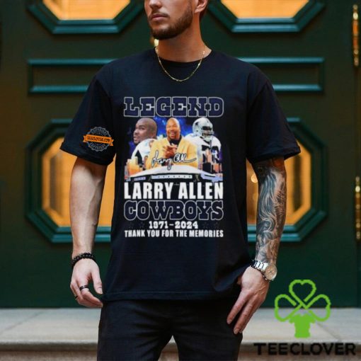 Legend Larry Allen Dallas Cowboys 1971 2024 Thank You For The Memories Signature Unisex T Shirt