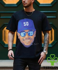 Legend Mookie Betts sunglasses Los Angeles Dodgers signature shirt