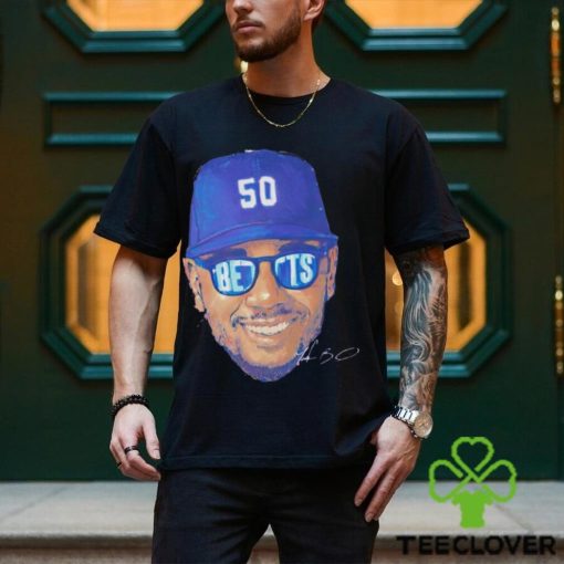 Legend Mookie Betts sunglasses Los Angeles Dodgers signature shirt