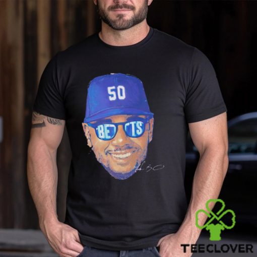 Legend Mookie Betts sunglasses Los Angeles Dodgers signature shirt