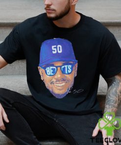 Legend Mookie Betts sunglasses Los Angeles Dodgers signature shirt