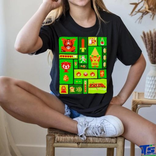 Legend of zelda collage shirt