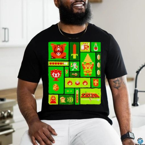 Legend of zelda collage shirt