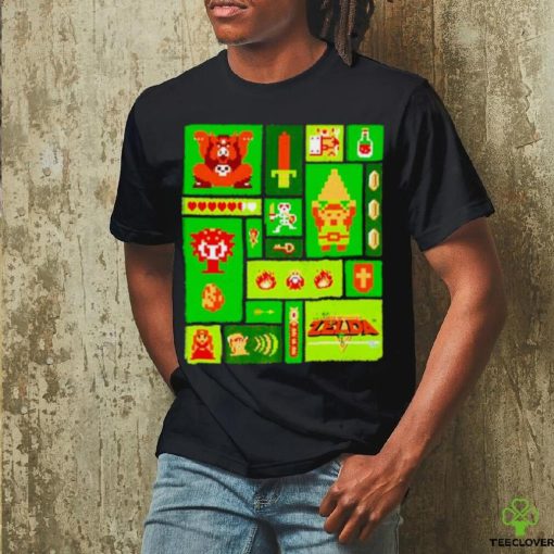 Legend of zelda collage shirt