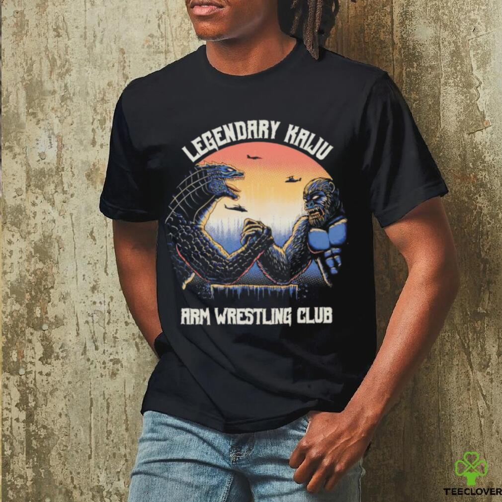 Legendary Godzilla Kaiju vs King Kong arm wrestling club shirt Legendary Godzilla Kaiju vs King Kong arm wrestling club shirt