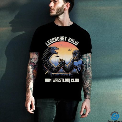 Legendary Godzilla Kaiju vs King Kong arm wrestling club shirt