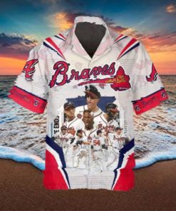 Legends Atlanta Braves Hawaiian Shirt , Atlanta Braves Aloha Shirt, MLB Hawaiian Shirt