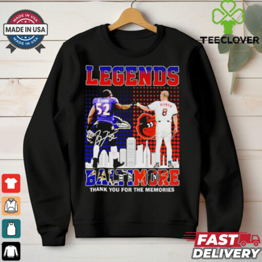 Legends Baltimore – Orioles x Ravens Thank You For The Memories T Shirt