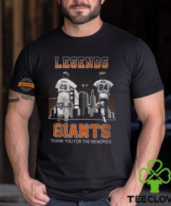 Legends Bonds And Mays Giants Thank You For The Memories T Shirt