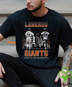 Legends Bonds And Mays Giants Thank You For The Memories T Shirt