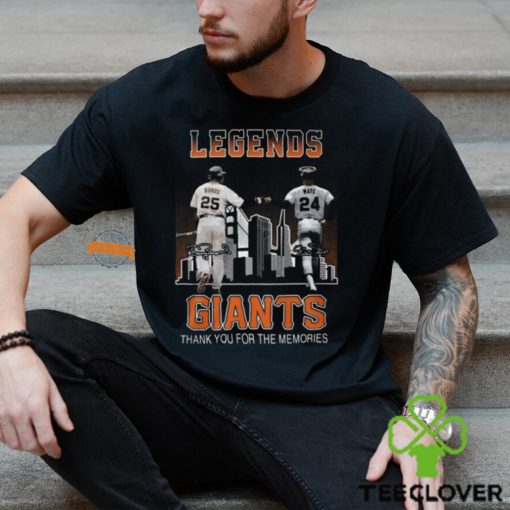 Legends Bonds And Mays Giants Thank You For The Memories T Shirt