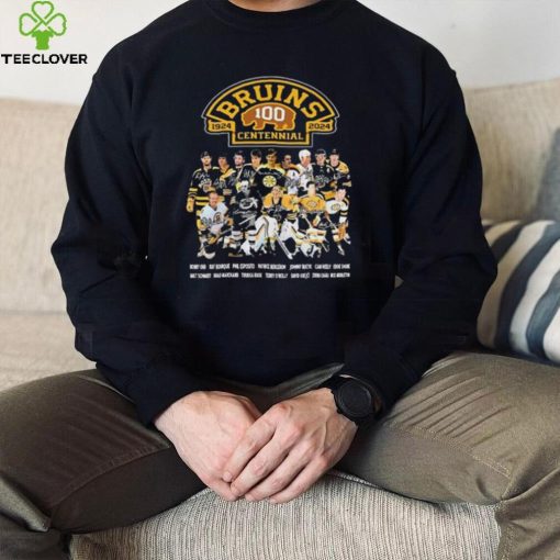 Legends Boston Bruins 100th Centennial 1924 2024 Signatures Shirt