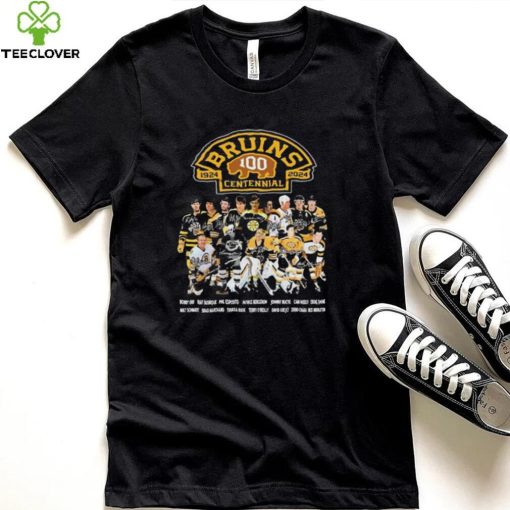 Legends Boston Bruins 100th Centennial 1924 2024 Signatures Shirt