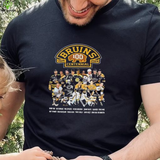 Legends Boston Bruins 100th Centennial 1924 2024 Signatures Shirt