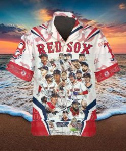 Legends Boston Red Sox Hawaiian Shirt, Red Sox Aloha Shirt, MLB Hawaiian Shirt