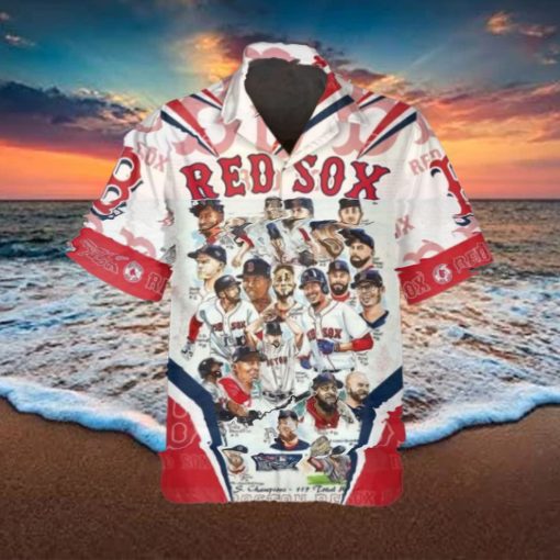 Legends Boston Red Sox Hawaiian Shirt, Red Sox Aloha Shirt, MLB Hawaiian Shirt