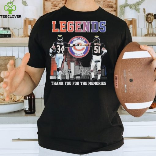 Legends Chicago Bears Thank You For The Memories Signatures T Shirt