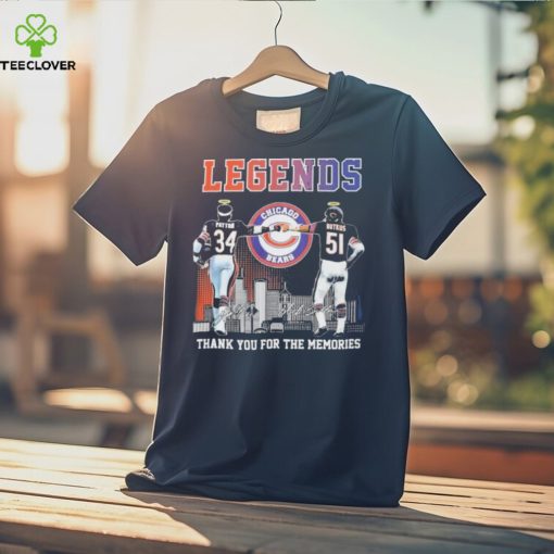 Legends Chicago Bears Thank You For The Memories Signatures T Shirt