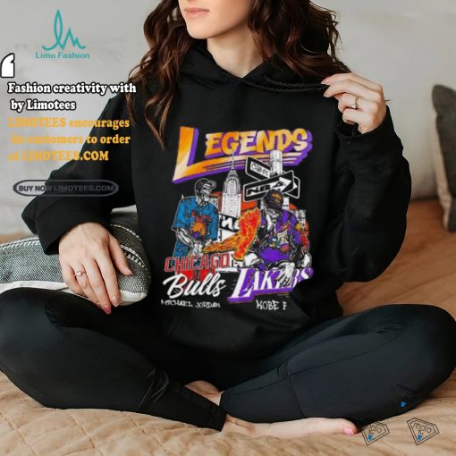 Legends Chicago Bulls Michael Jordan Lakers Kobe Bryant skeleton shirt