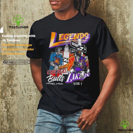 Legends Chicago Bulls Michael Jordan Lakers Kobe Bryant skeleton shirt