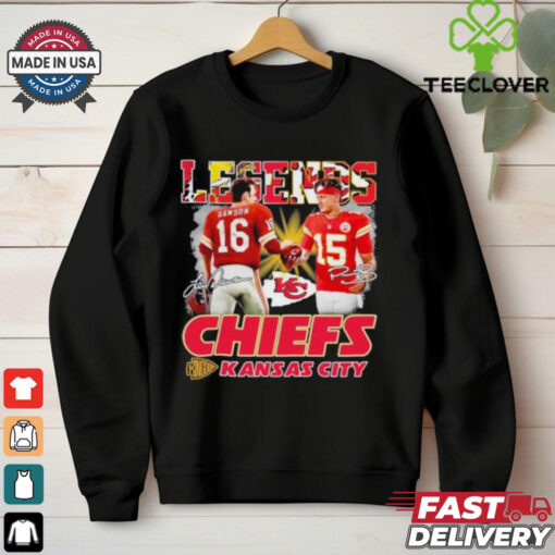 Legends Chiefs Patrick Mahomes And Len Dawson Signatures Shirt